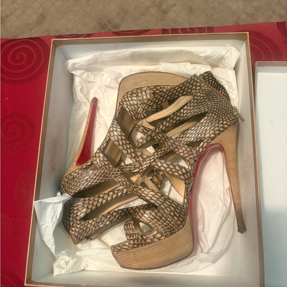 Christian Louboutin Python Sandal